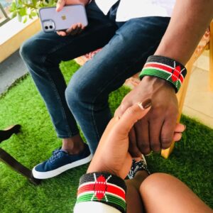 Beaded Kenya Wristband