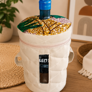 Quilted Insulated Water Bottle Carrier