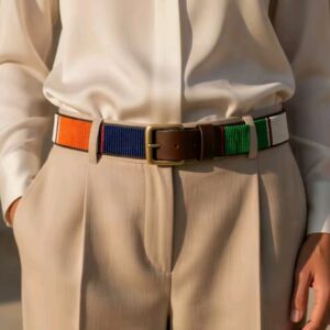 Handcrafted Maasai Beaded Leather Belt
