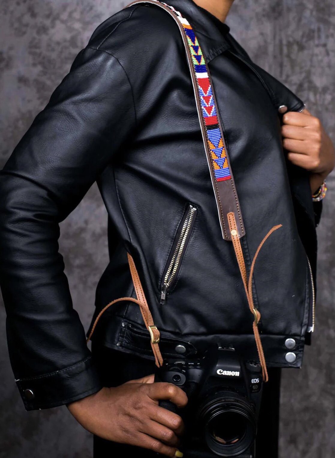 Handcrafted Maasai Beaded Camera Strap