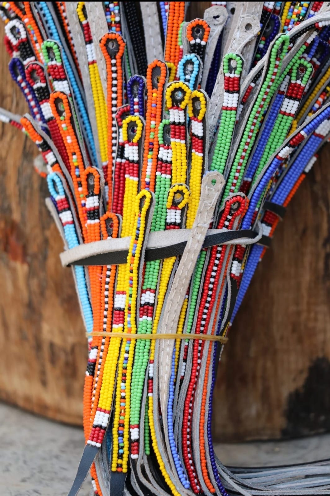 Maasai Beaded Cuff Bracelet - Image 2