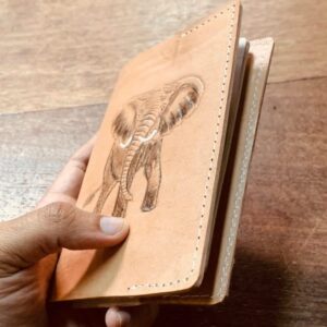 Handcrafted Elephant Leather Passport Holder