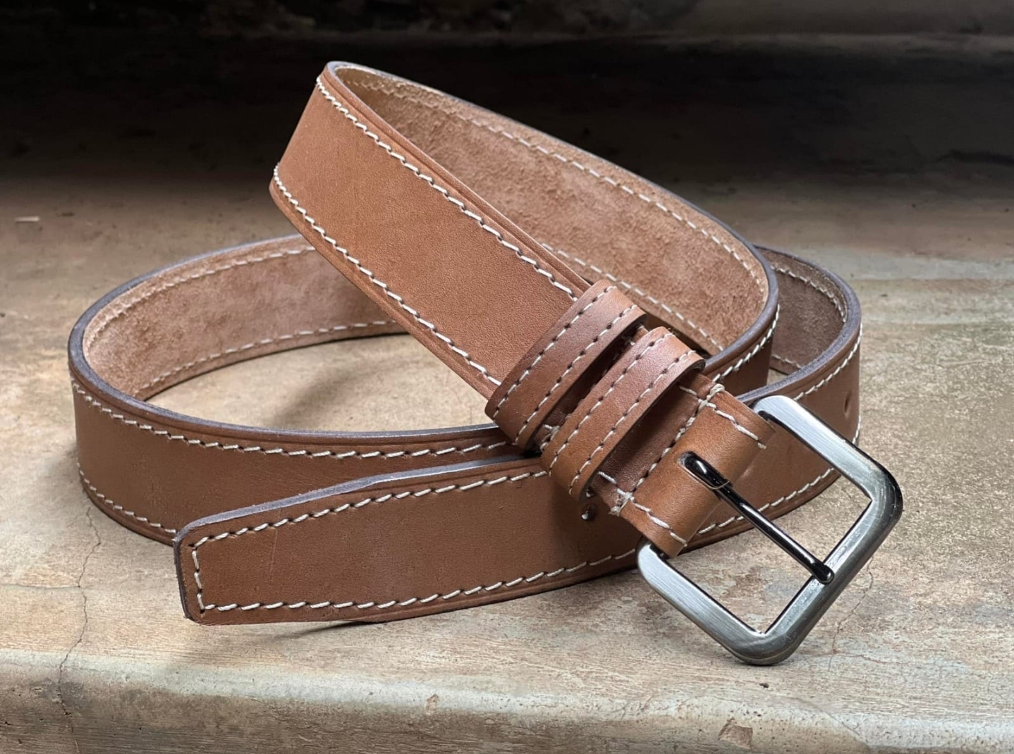 Premium Full Grain Leather Belt - Image 3