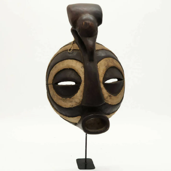Handcrafted African Tribal Mask - Image 2